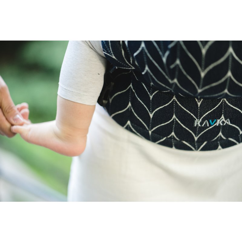 Kavka - Marsupiu ergonomic 2 in 1, Denim Braid image 1