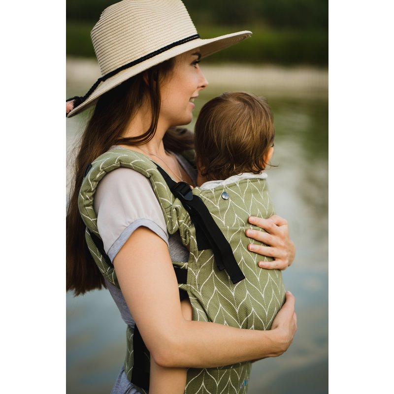 Kavka - Marsupiu ergonomic 2 in 1, Olive Braid