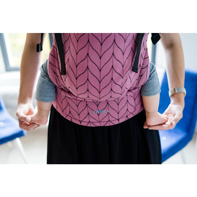Kavka - Marsupiu ergonomic 2 in 1, Rose Braid image 1