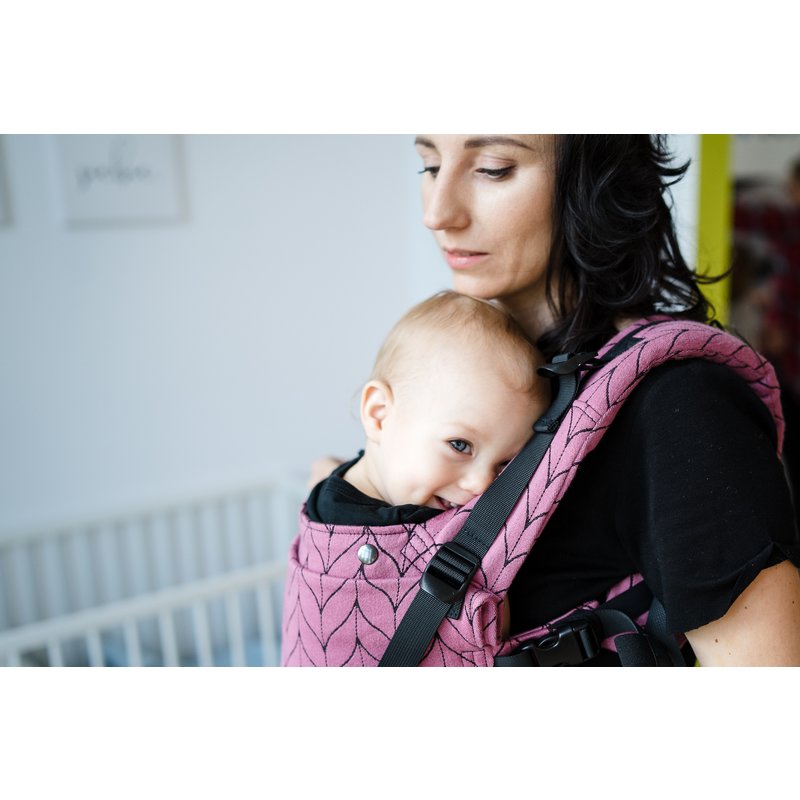 Kavka - Marsupiu ergonomic 2 in 1, Rose Braid image 2