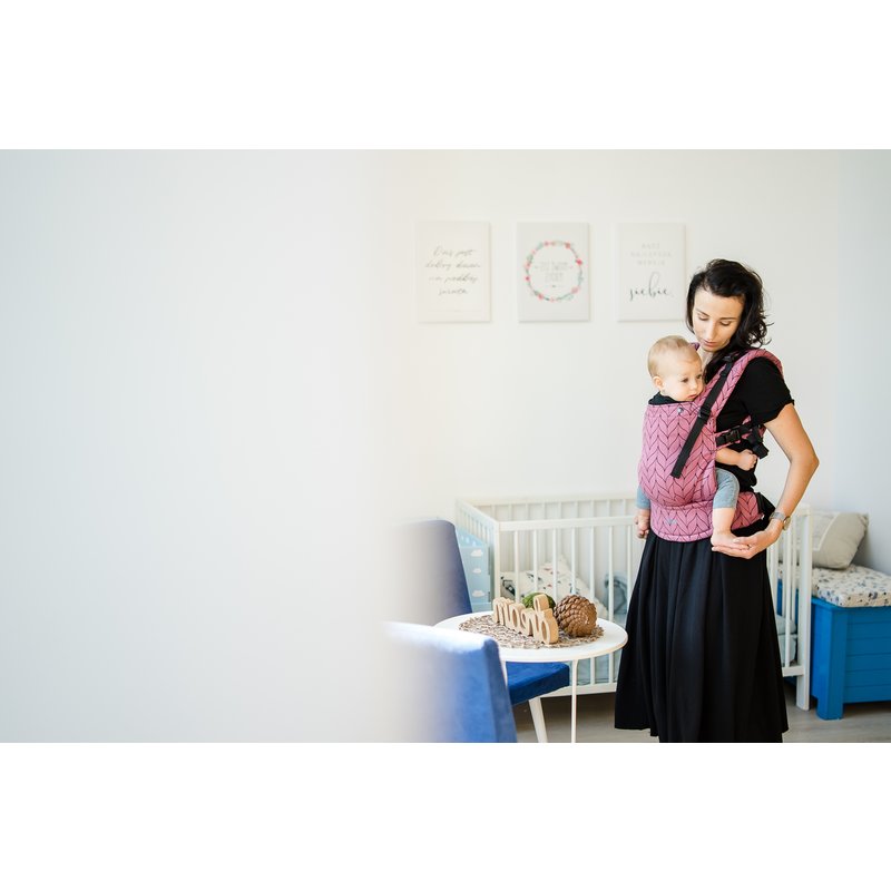 Kavka - Marsupiu ergonomic 2 in 1, Rose Braid image 3