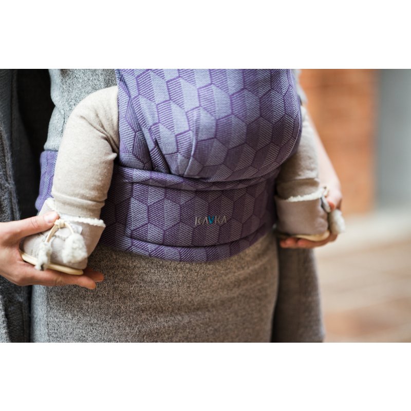 Kavka - Marsupiu ergonomic 2 in 1, Lilac Shade image 1