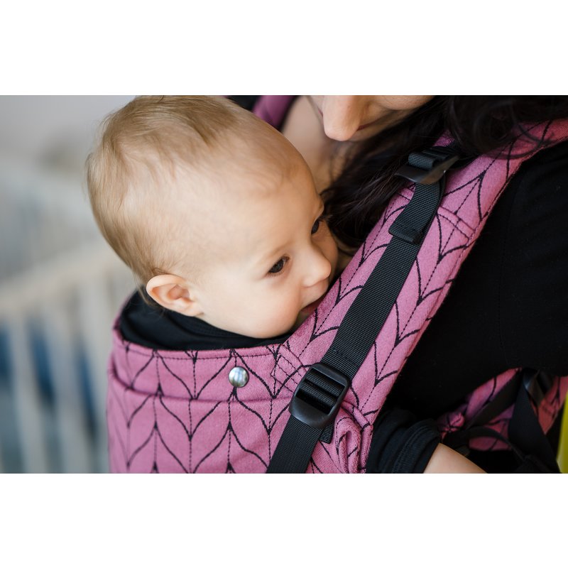 Kavka - Marsupiu ergonomic 2 in 1, Rose Braid image 4