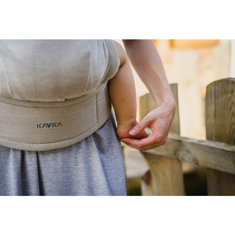 Kavka - Marsupiu ergonomic 2 in 1, Sandy Herringbone image 1
