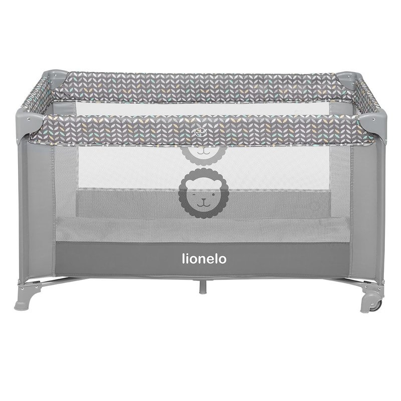 Lionelo - Patut pliant Adriaa, Grey/ Scandi image 1
