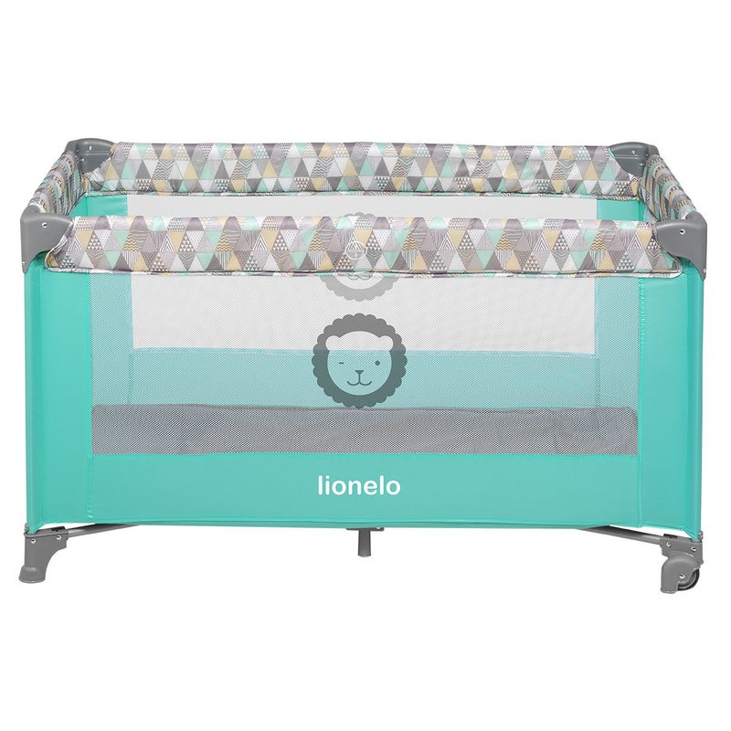 Lionelo - Patut pliant Adriaa, Turquoise/ Scandi image 4