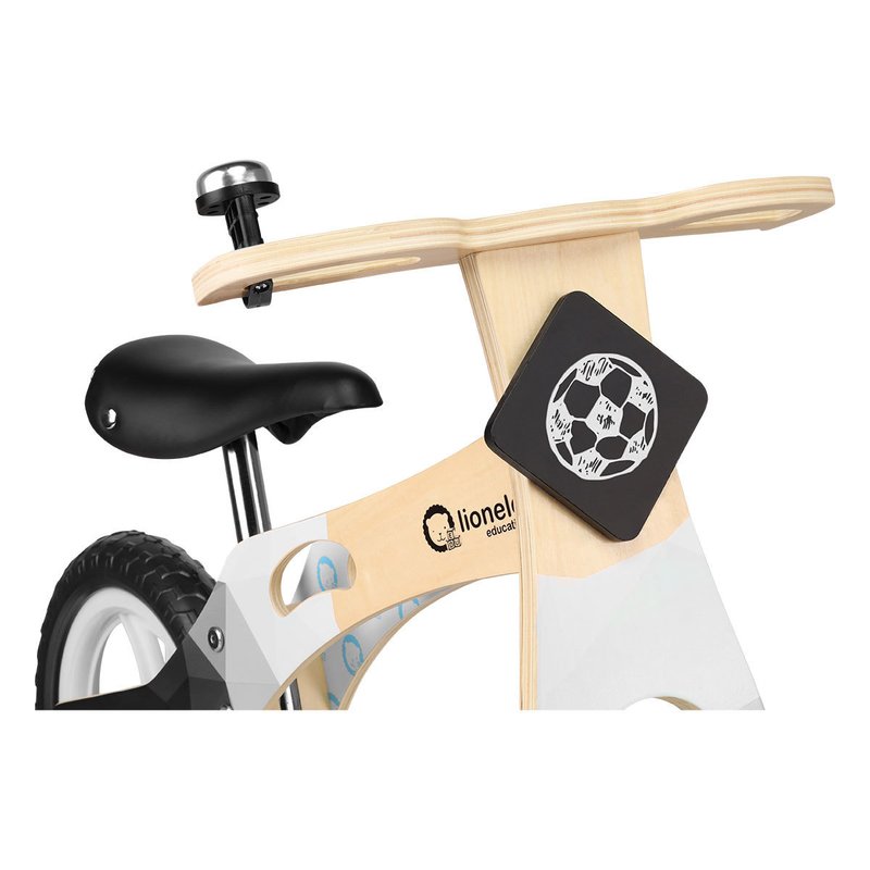 Lionelo - Bicicleta din lemn fara pedale Willy, Carbon image 2