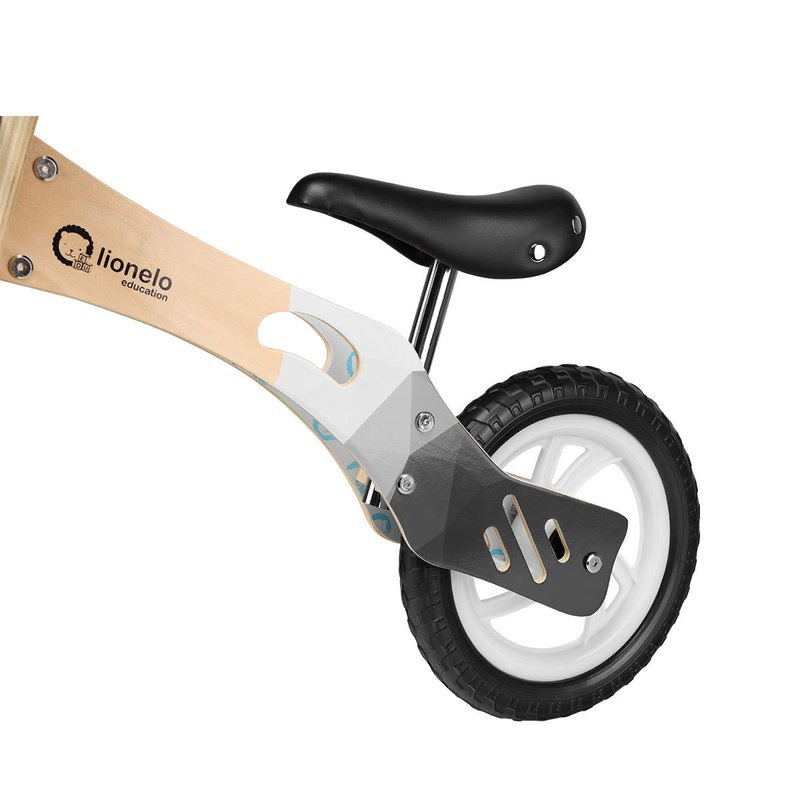 Lionelo - Bicicleta din lemn fara pedale Willy, Carbon image 3