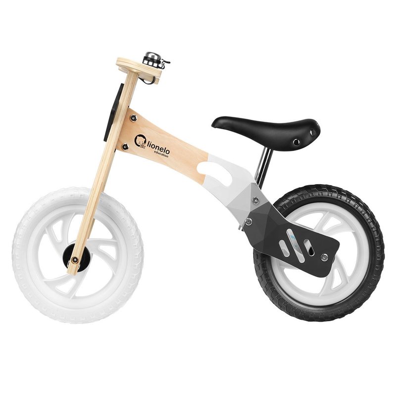 Lionelo - Bicicleta din lemn fara pedale Willy, Carbon image 4