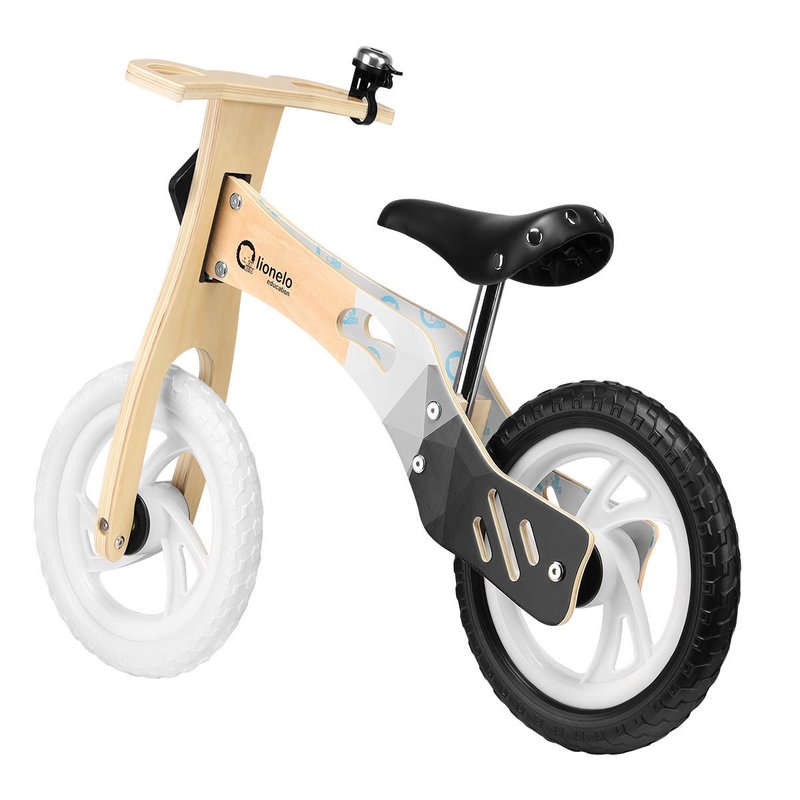 Lionelo - Bicicleta din lemn fara pedale Willy, Carbon image 5