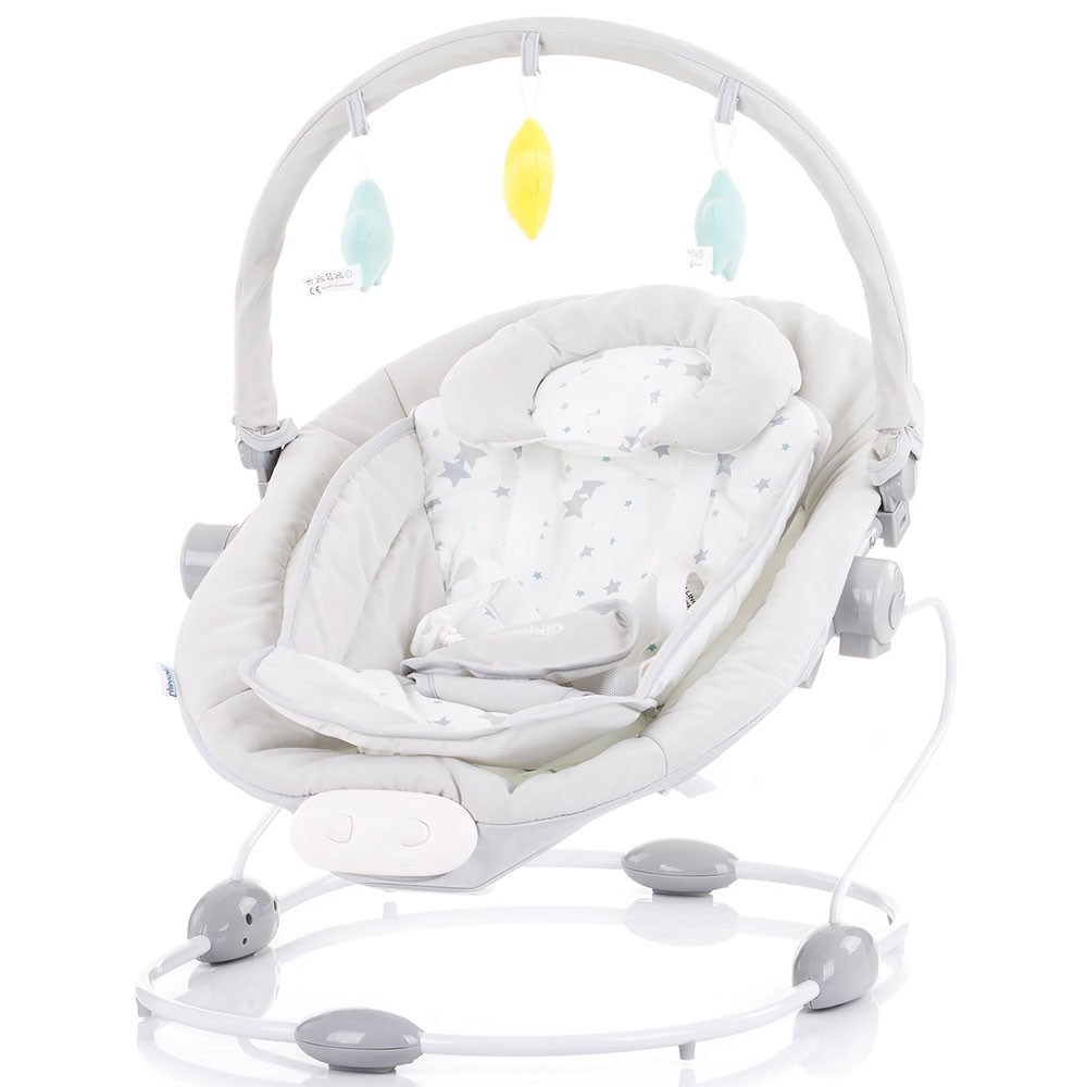 Leagan electric si balansoar Chipolino Paradise grey little stars image 1