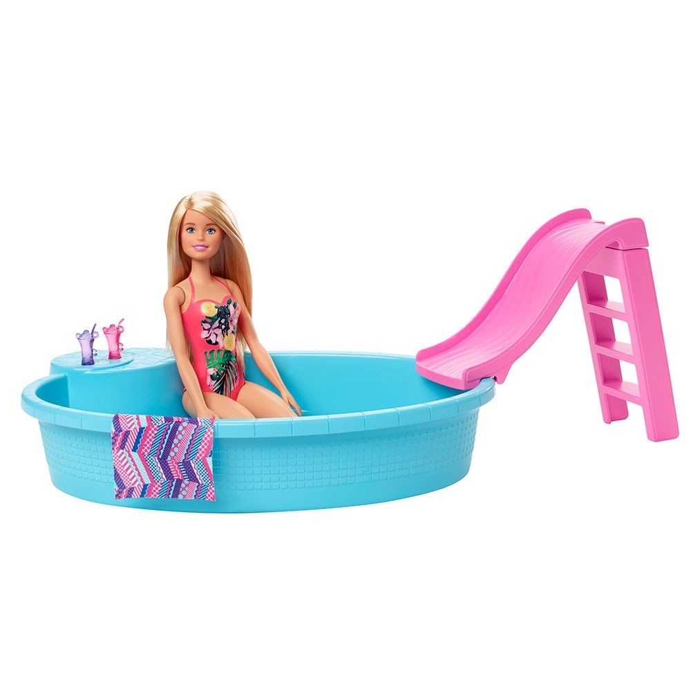 Set Barbie by Mattel Fashion and Beauty Piscina si papusa image 1