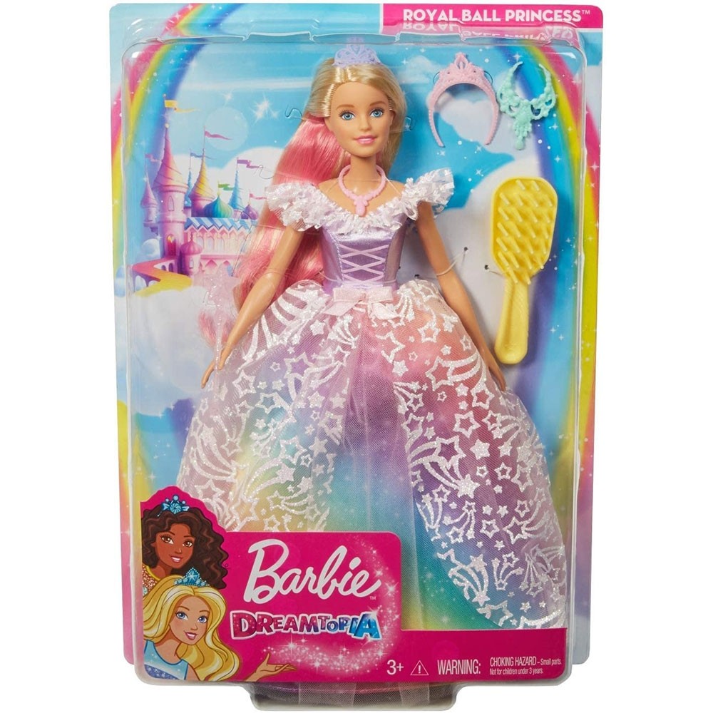 Papusa Barbie by Mattel Dreamtopia Printesa in rochie de bal cu accesorii image 1