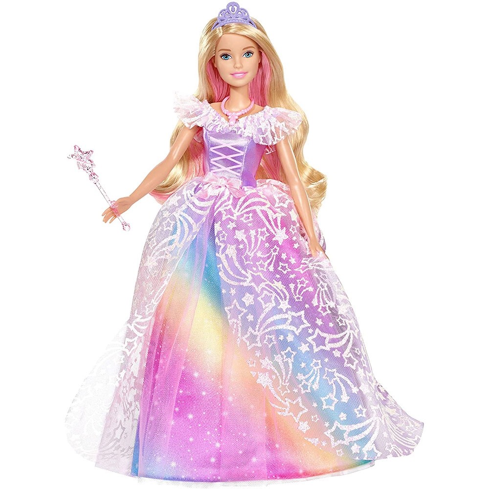 Papusa Barbie by Mattel Dreamtopia Printesa in rochie de bal cu accesorii image 6