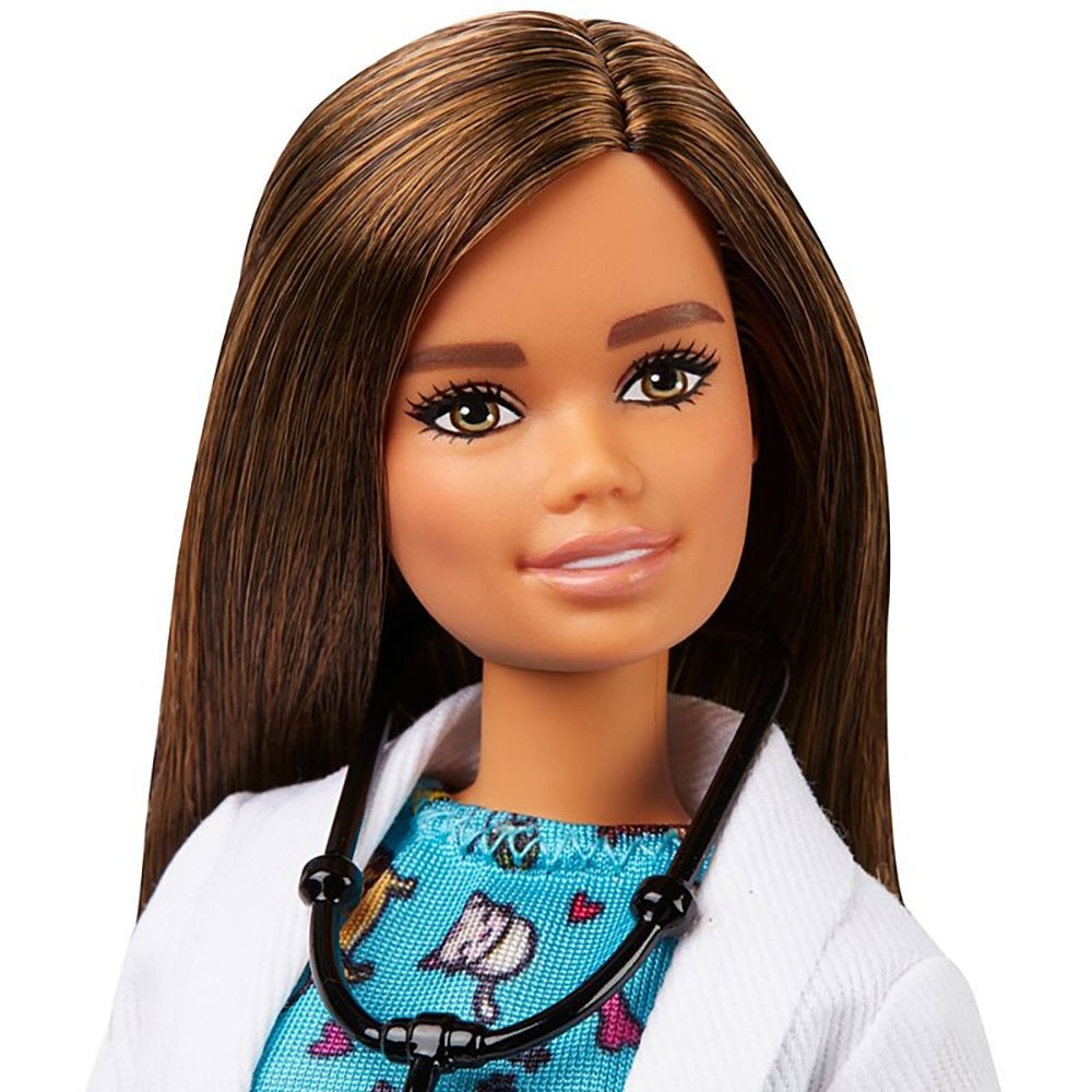 Papusa Barbie by Mattel Careers Medic veterinar cu figurina pisica image 1