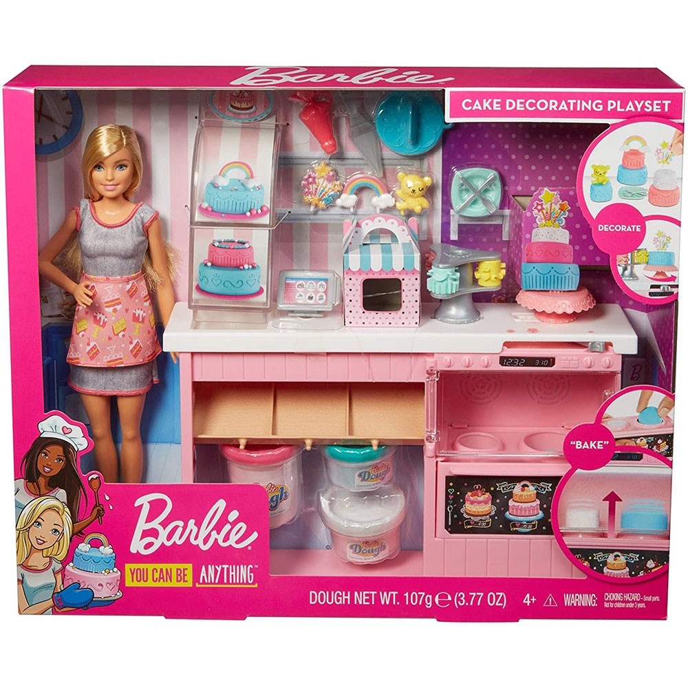 Set Barbie by Mattel I can be Papusa cu cofetarie GFP59 image 1