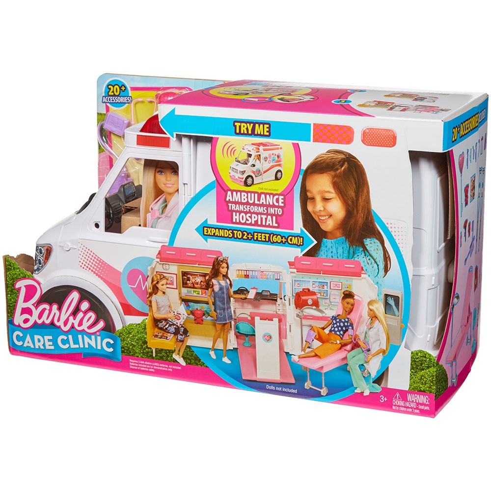 Masina ambulanta Barbie by Mattel I can be Clinica mobila 2 in 1 image 1