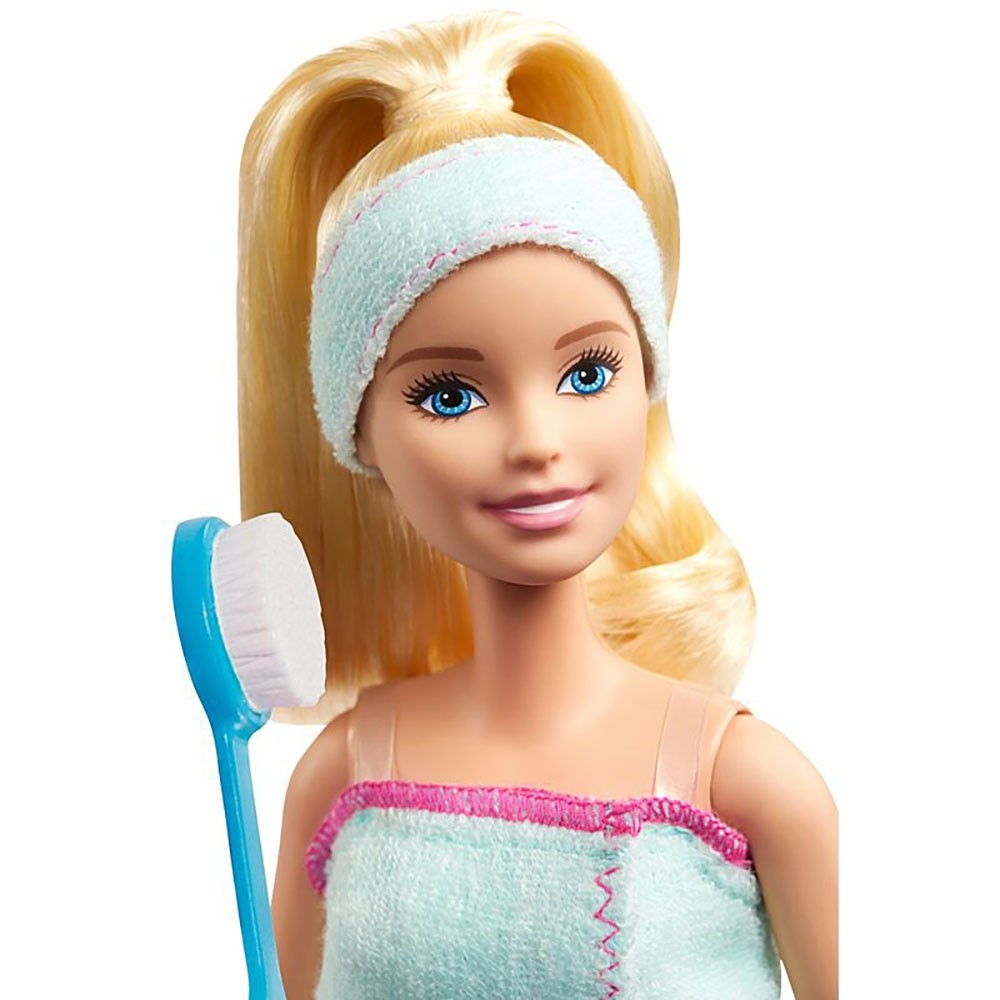 Set Barbie by Mattel Wellness and Fitness papusa cu figurina si accesorii GJG55 image 4
