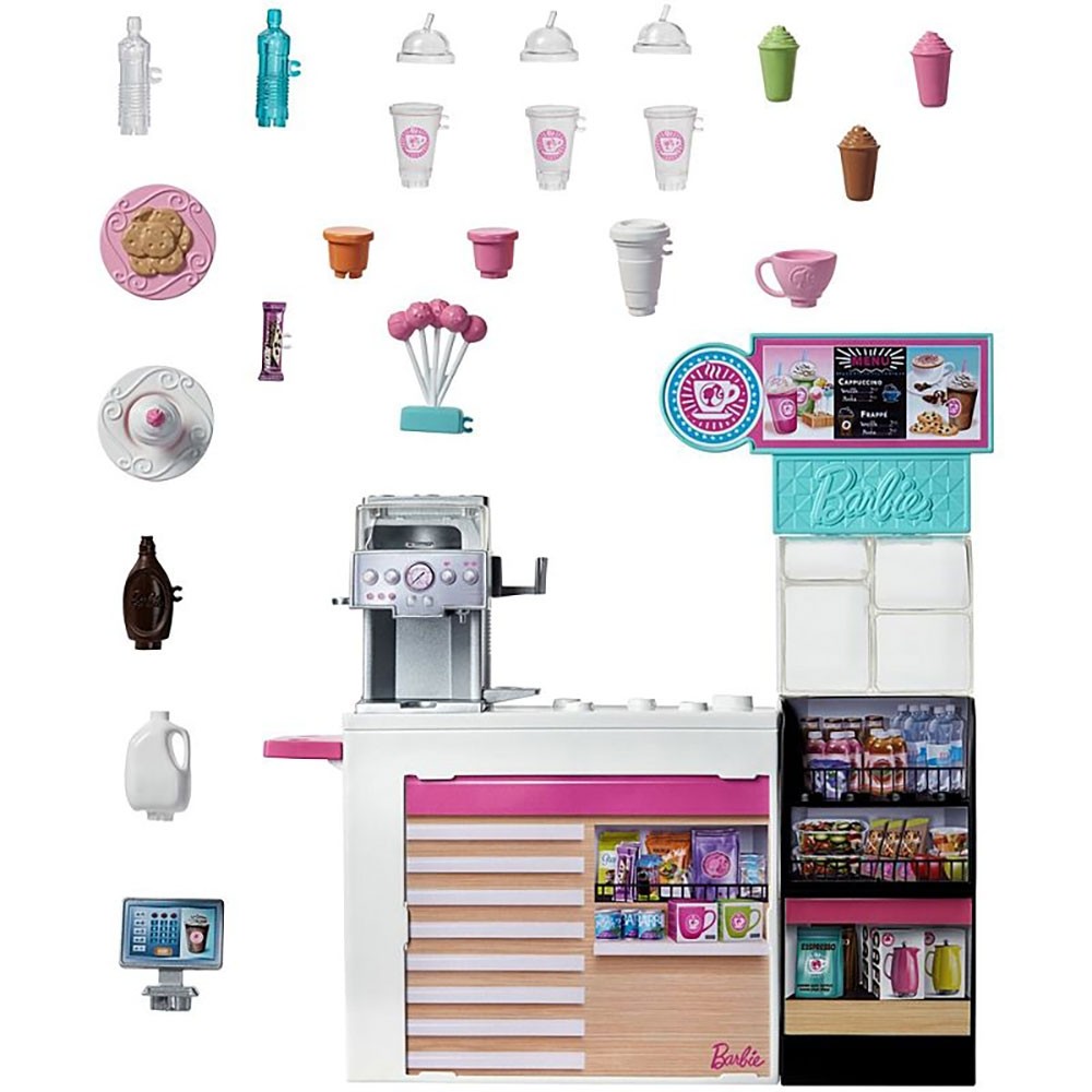 Set Barbie by Mattel Cooking and Baking Cafenea cu papusa si accesorii image 1