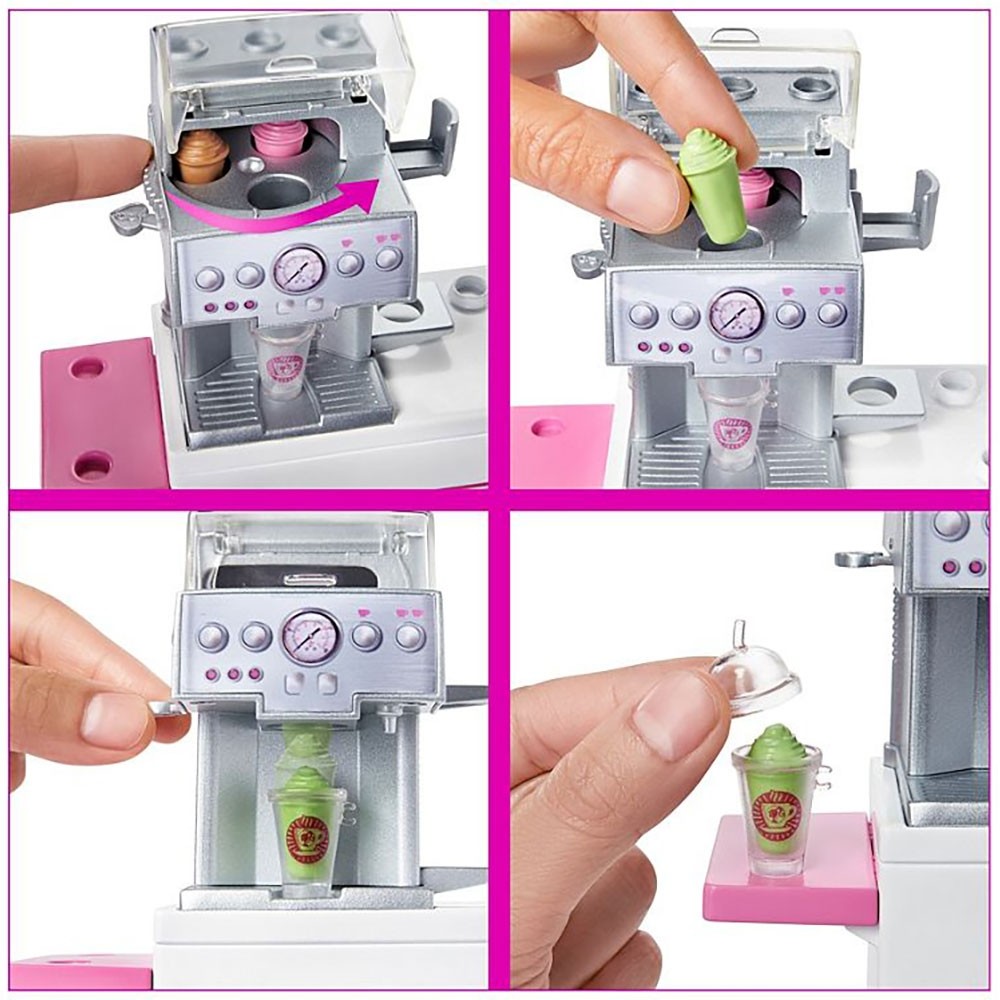Set Barbie by Mattel Cooking and Baking Cafenea cu papusa si accesorii image 3