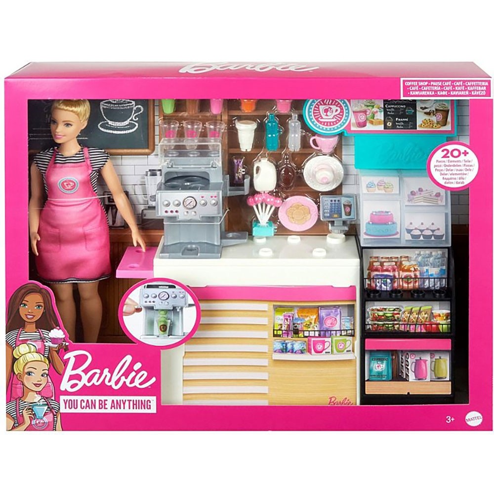 Set Barbie by Mattel Cooking and Baking Cafenea cu papusa si accesorii image 5