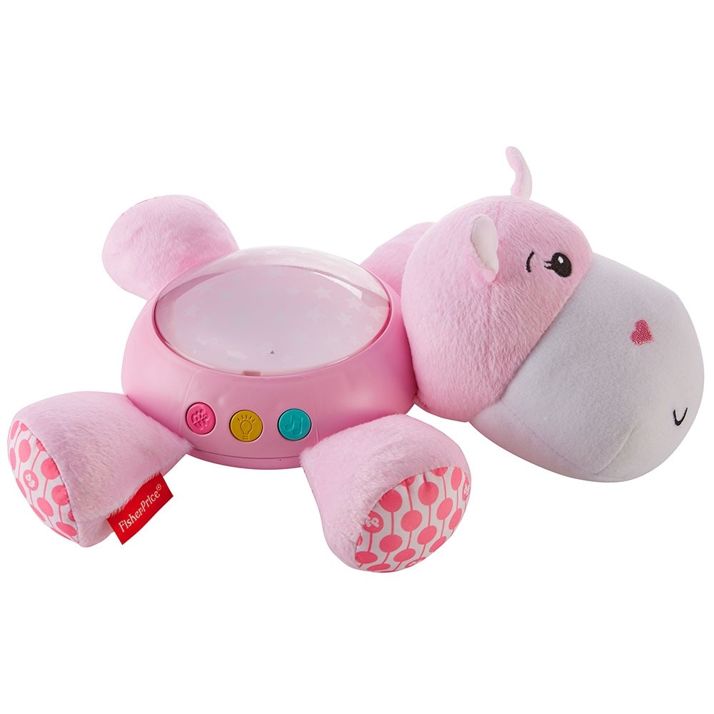 Lampa de veghe plus Fisher Price by Mattel Newborn Hipopotam roz image 1