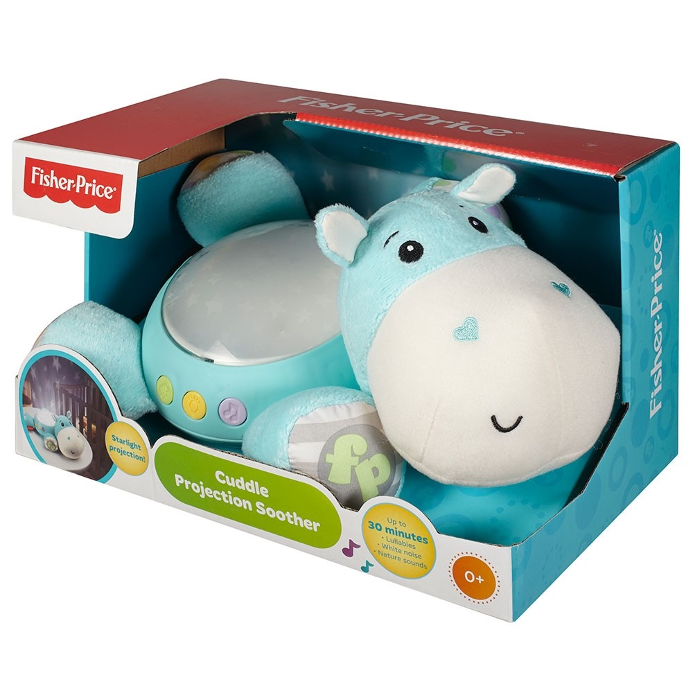 Lampa de veghe plus Fisher Price by Mattel Newborn Hipopotam albastru image 3