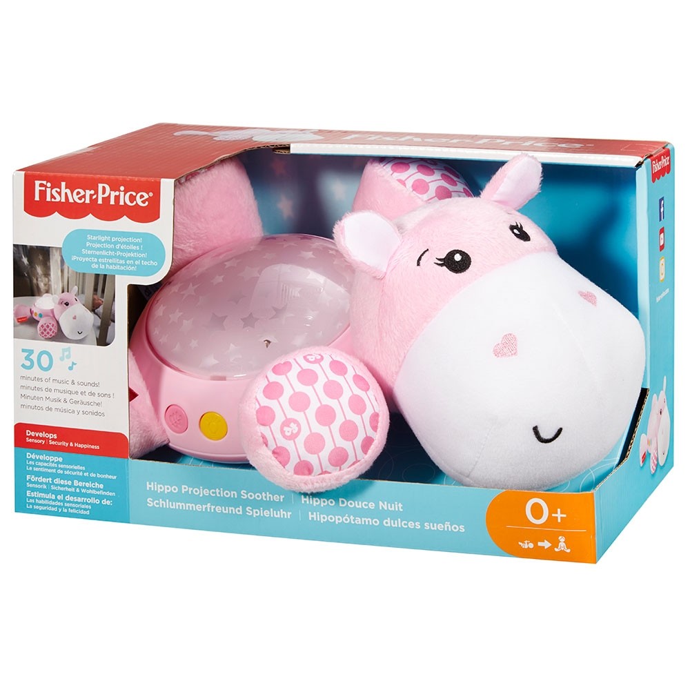 Lampa de veghe plus Fisher Price by Mattel Newborn Hipopotam roz image 4