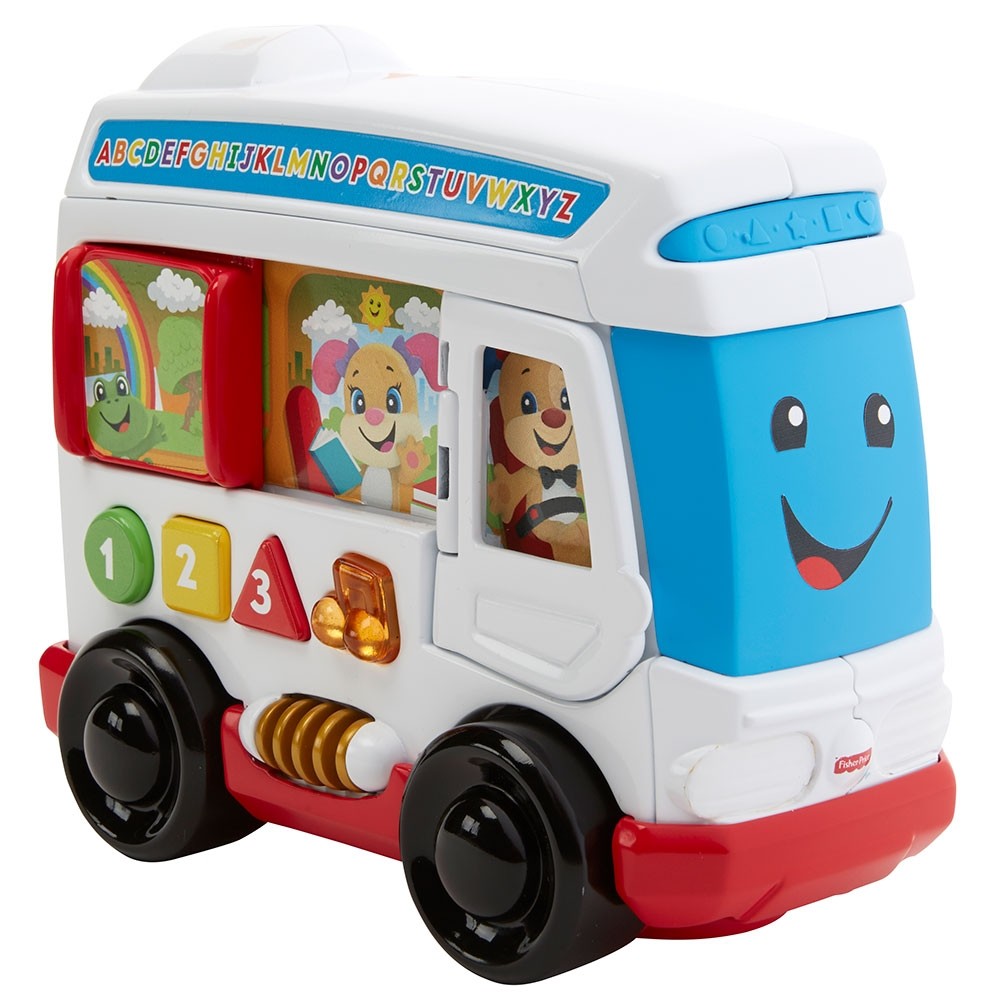 Jucarie Fisher Price by Mattel Laugh and Learn Autobuzul cu sunete in limba romana