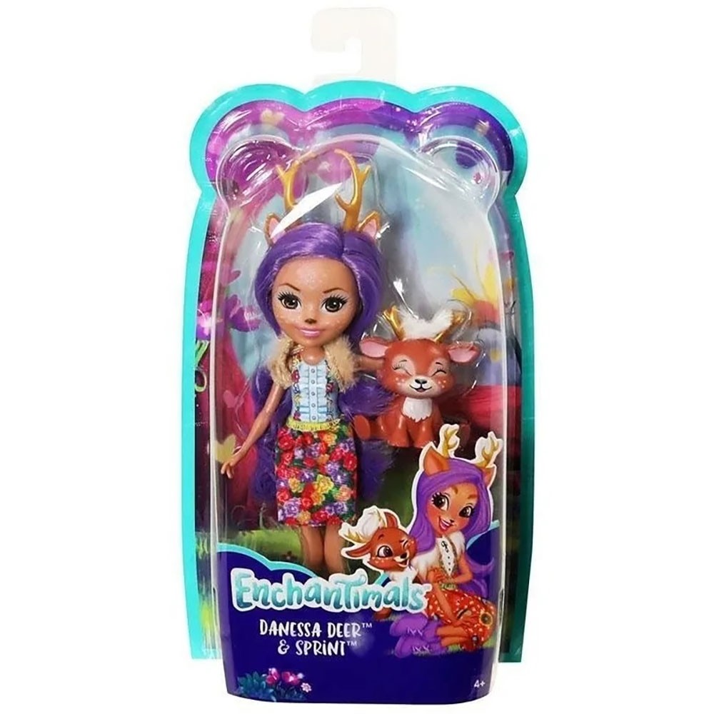 Papusa Enchantimals by Mattel Danessa Deer cu figurina image 1