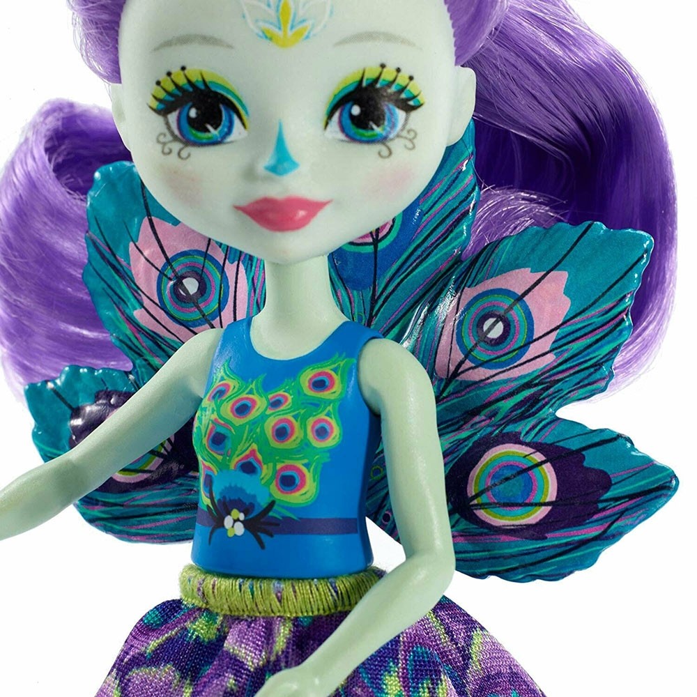 Papusa Enchantimals by Mattel Patter Peacock cu figurina image 2