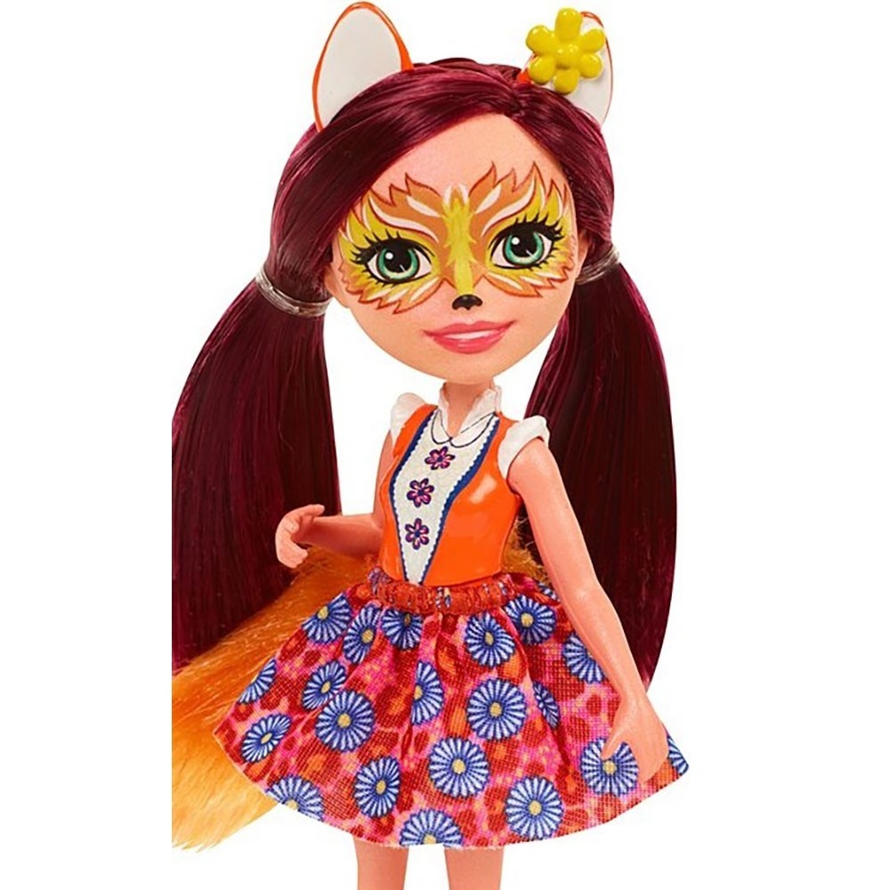 Papusa Enchantimals by Mattel Felicity Fox cu figurina image 4
