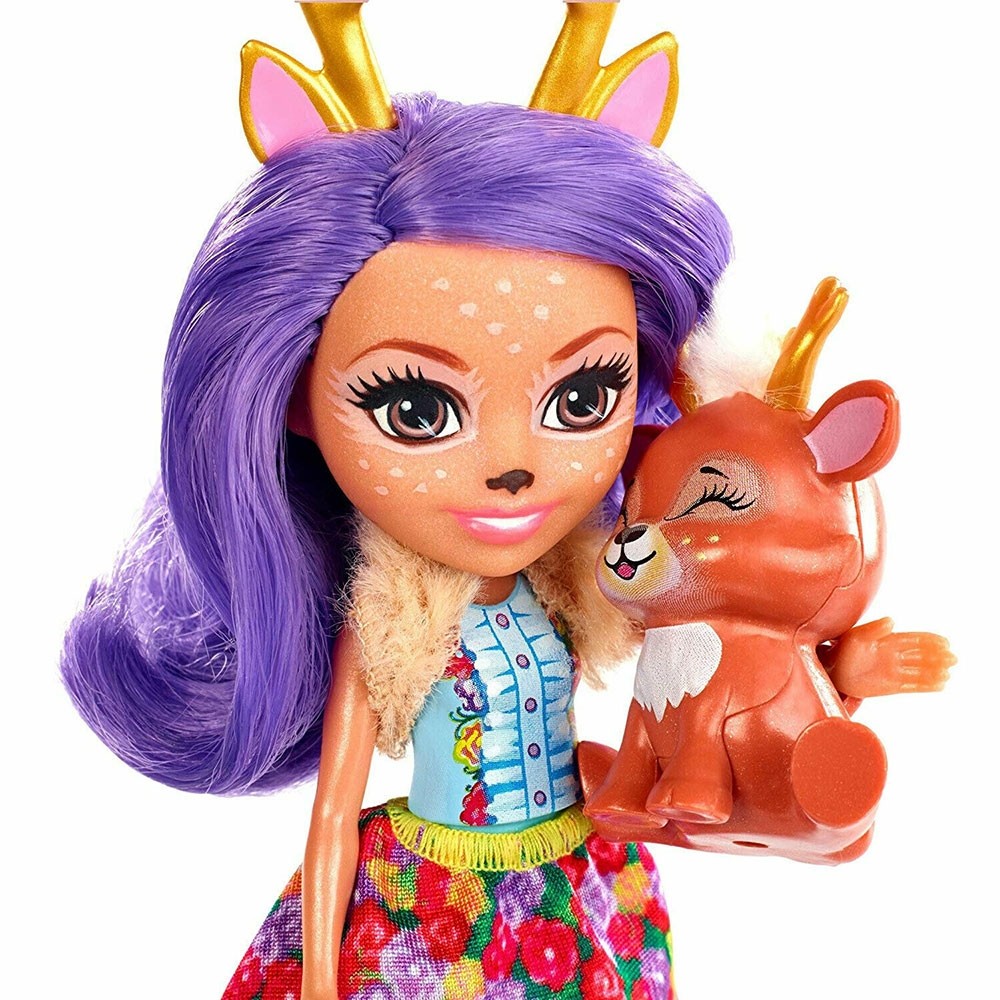 Papusa Enchantimals by Mattel Danessa Deer cu figurina image 4