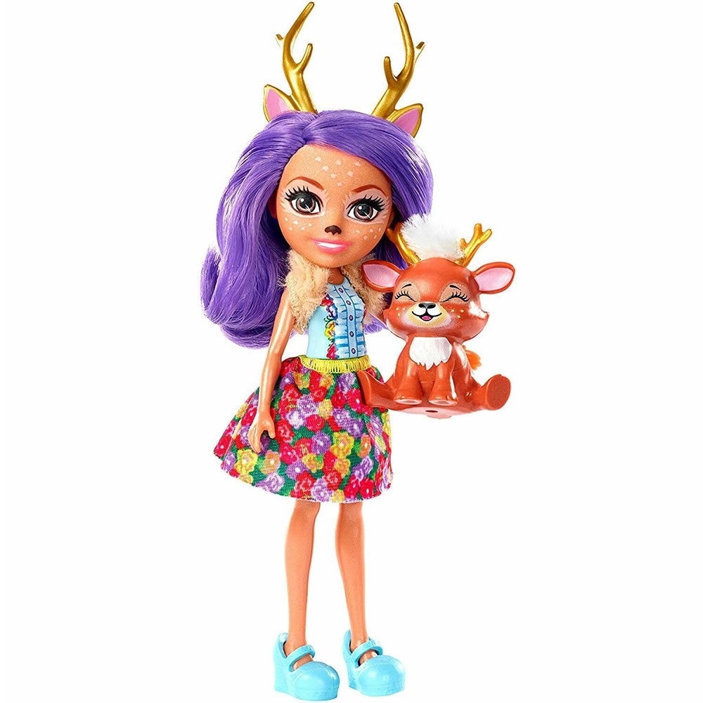 Papusa Enchantimals by Mattel Danessa Deer cu figurina image 7