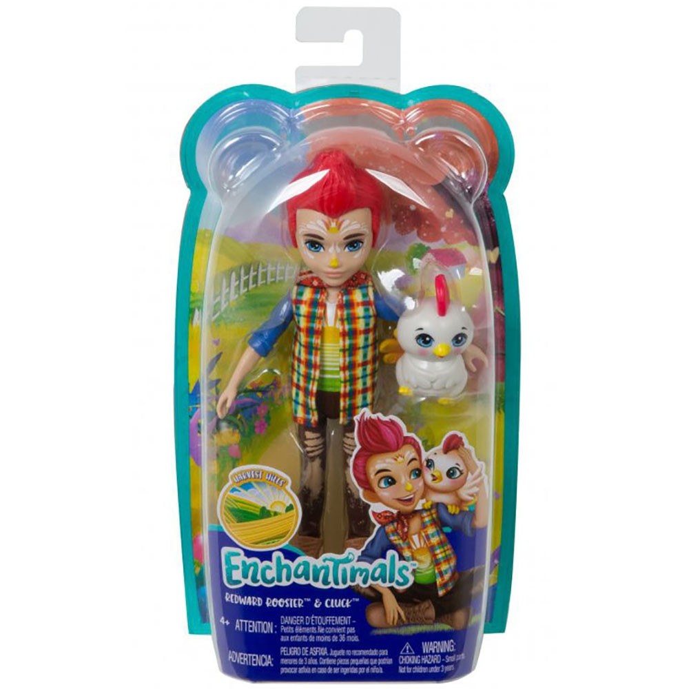 Papusa Enchantimals by Mattel Redward Rooster cu figurina Cluck image 1