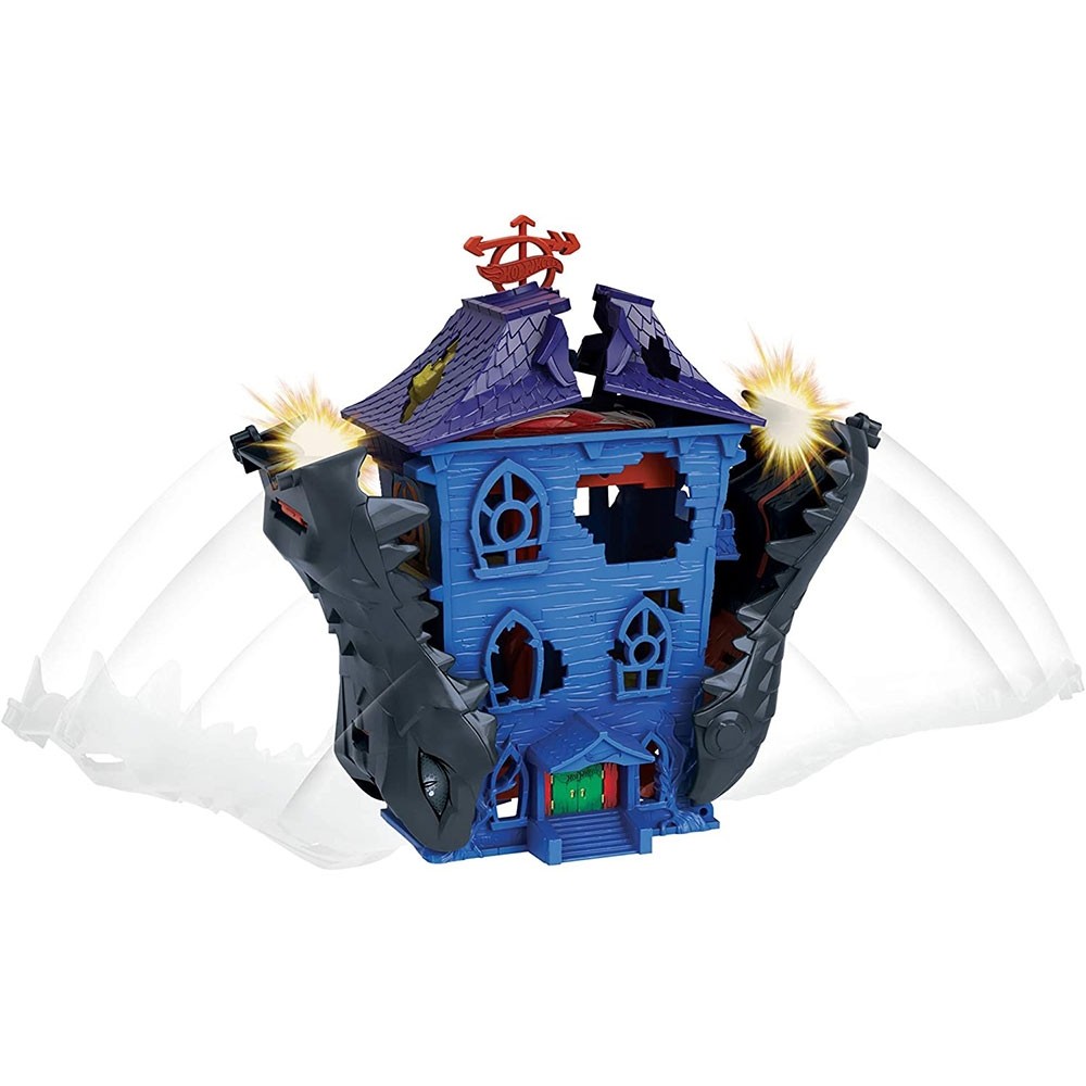 Pista de masini Hot Wheels by Mattel Croc Mansion Attack cu masinuta image 1