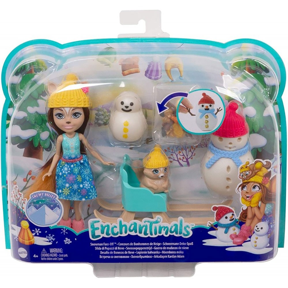 Set Enchantimals by Mattel papusa Sharlotte Squirrel, figurina Peanut si accesorii image 1