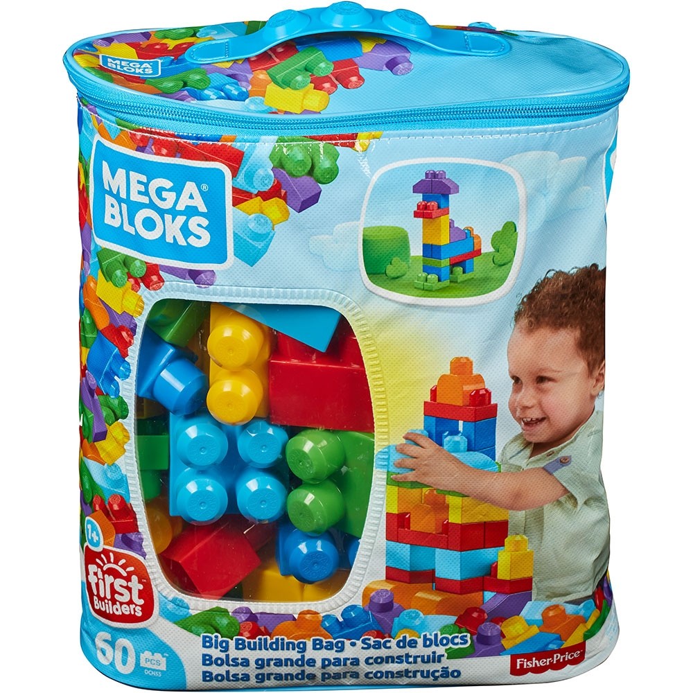 Jucarie Fisher Price Mega Blocks Primele Cuburi de construit 60 piese