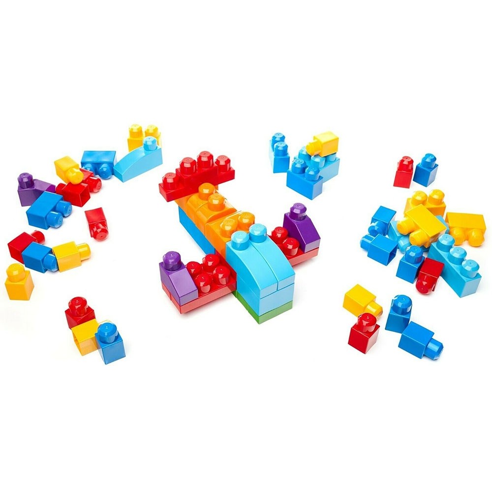 Jucarie Fisher Price Mega Blocks Primele Cuburi de construit 60 piese image 2