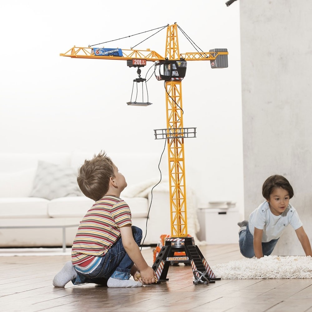 Jucarie Dickie Toys Macara Mega Crane 120 cm cu telecomanda image 5