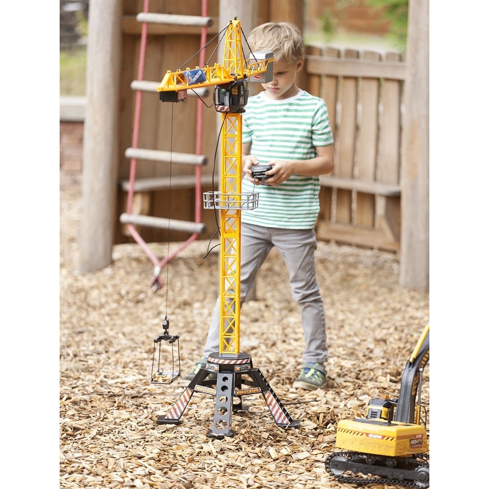Jucarie Dickie Toys Macara Mega Crane 120 cm cu telecomanda image 6