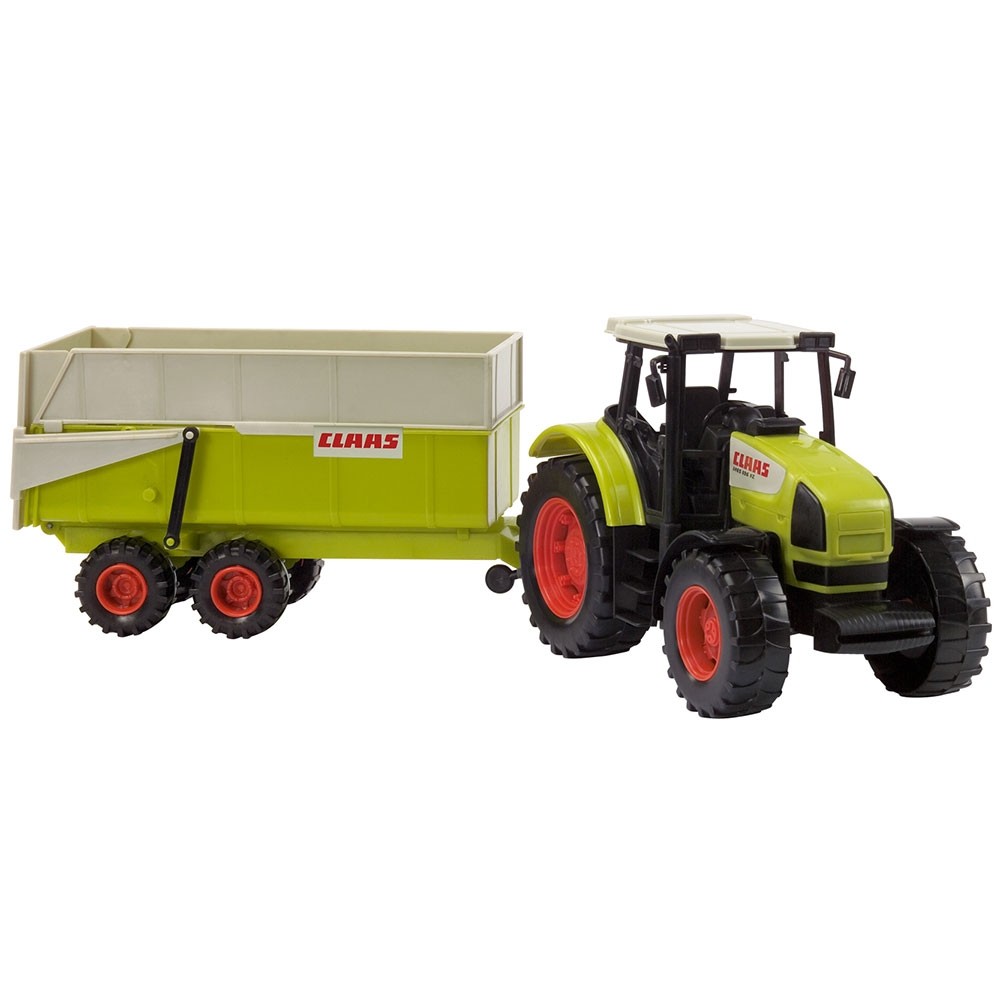 Tractor Dickie Toys Claas Ares cu remorca image 4