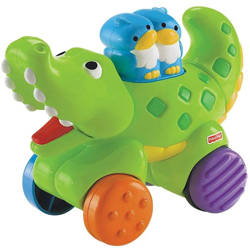 Jucarie Fisher Price by Mattel Infant Press and Go Crocodil