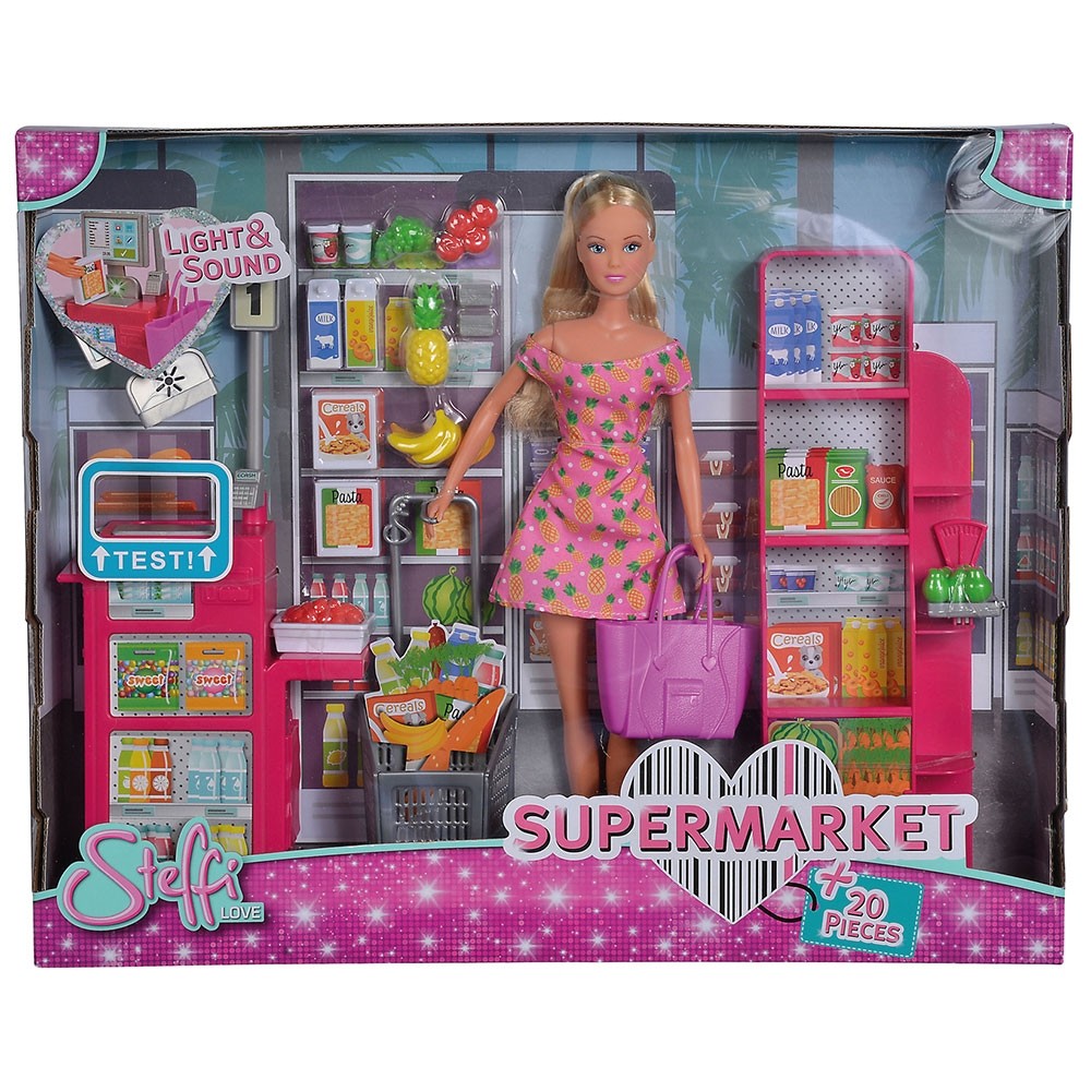 Set Simba Steffi Love Supermarket cu papusa 29 cm si accesorii image 5