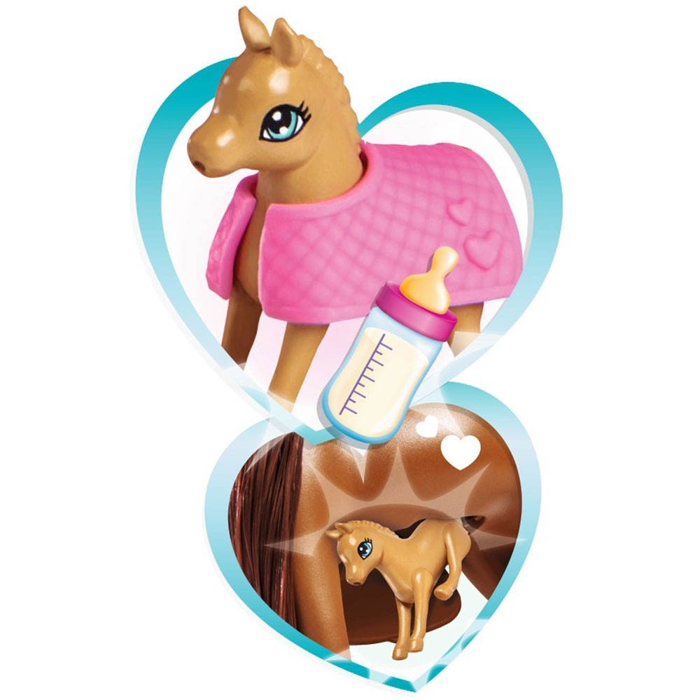 Set Simba Evi Love Doctor Evi Welcome Horse papusa 12 cm cu figurina cal si accesorii image 7