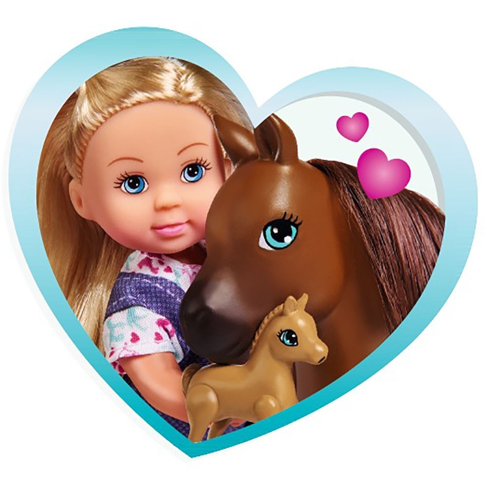 Set Simba Evi Love Doctor Evi Welcome Horse papusa 12 cm cu figurina cal si accesorii image 8