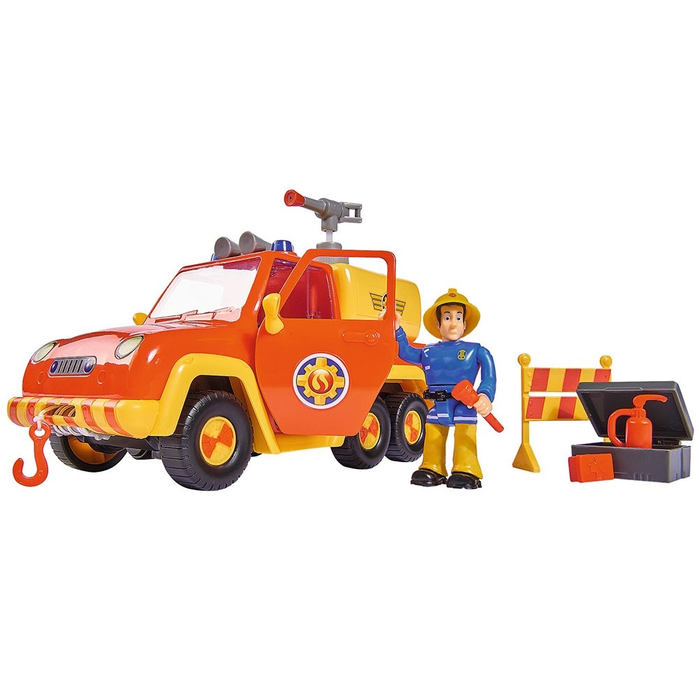 Masina de pompieri Simba Fireman Sam Venus cu remorca, figurina si accesorii image 7