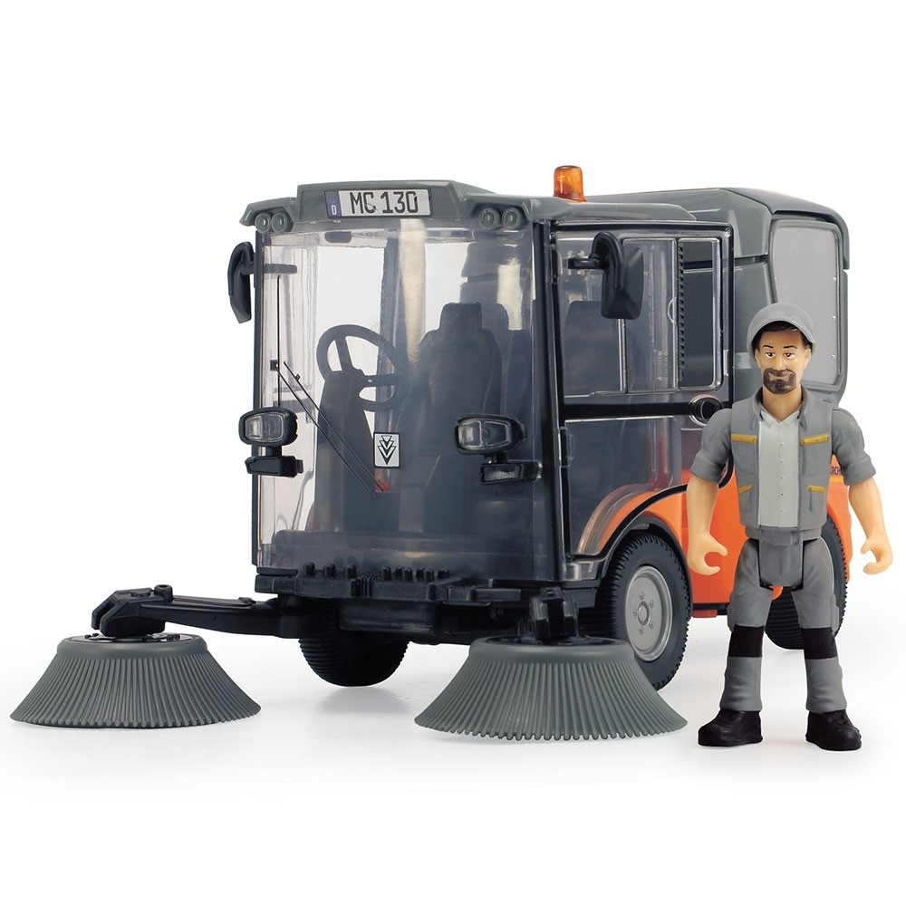 Masina Dickie Toys Playlife Street Sweeper cu figurina si accesorii image 2