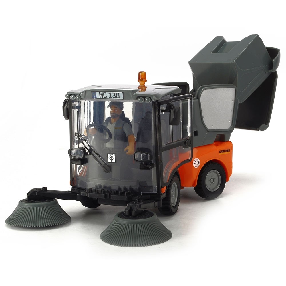 Masina Dickie Toys Playlife Street Sweeper cu figurina si accesorii image 3