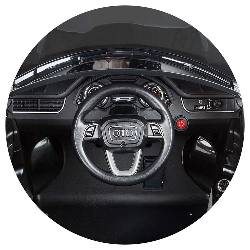 Masinuta electrica Chipolino SUV Audi Q7 white cu roti EVA image 1